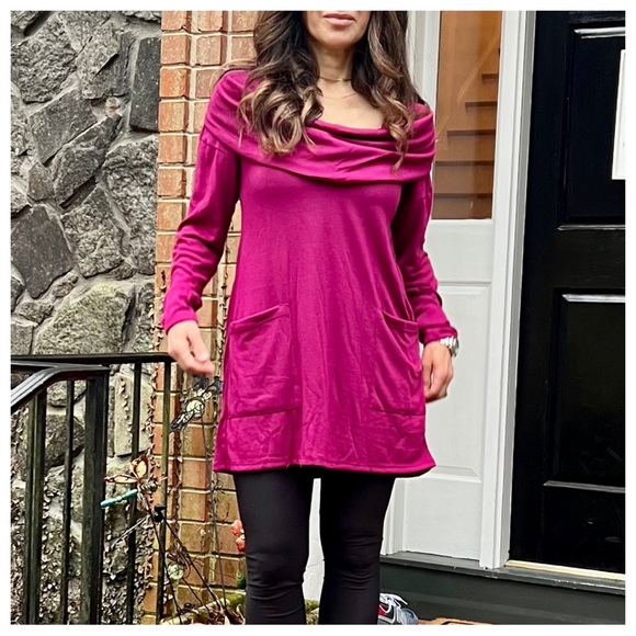 #44 Boho Soft knit Hacci Top with front pockets - Picture 3 of 4